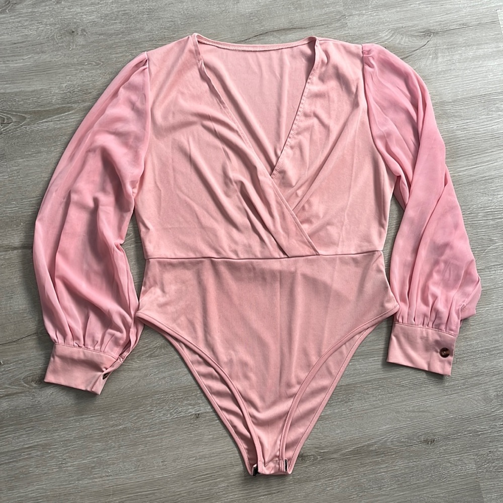Light Pink Long Sleeve Bodysuit